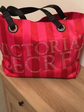 Victoria's Secret Pink Bling Limited Edition Large Shopping Tote Bag